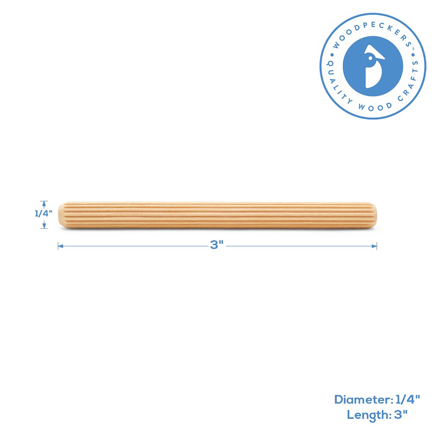 Wood Dowel Pins, Multiple Sizes, for Furniture & Crafts|Woodpeckers