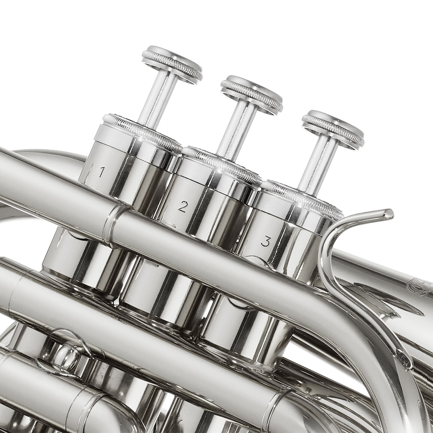 Ashthorpe Bb Brass Pocket Trumpet - Includes Case, Mouthpiece, Gloves, Cleaning Cloth, Valve Oil