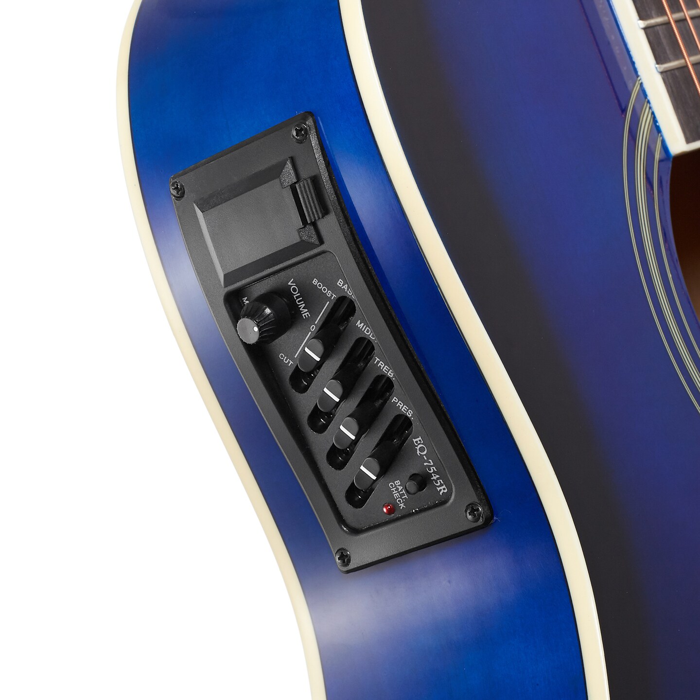 Jameson Guitars Full Size Thinline Acoustic Electric Guitar with Free Gig Bag Case & Picks