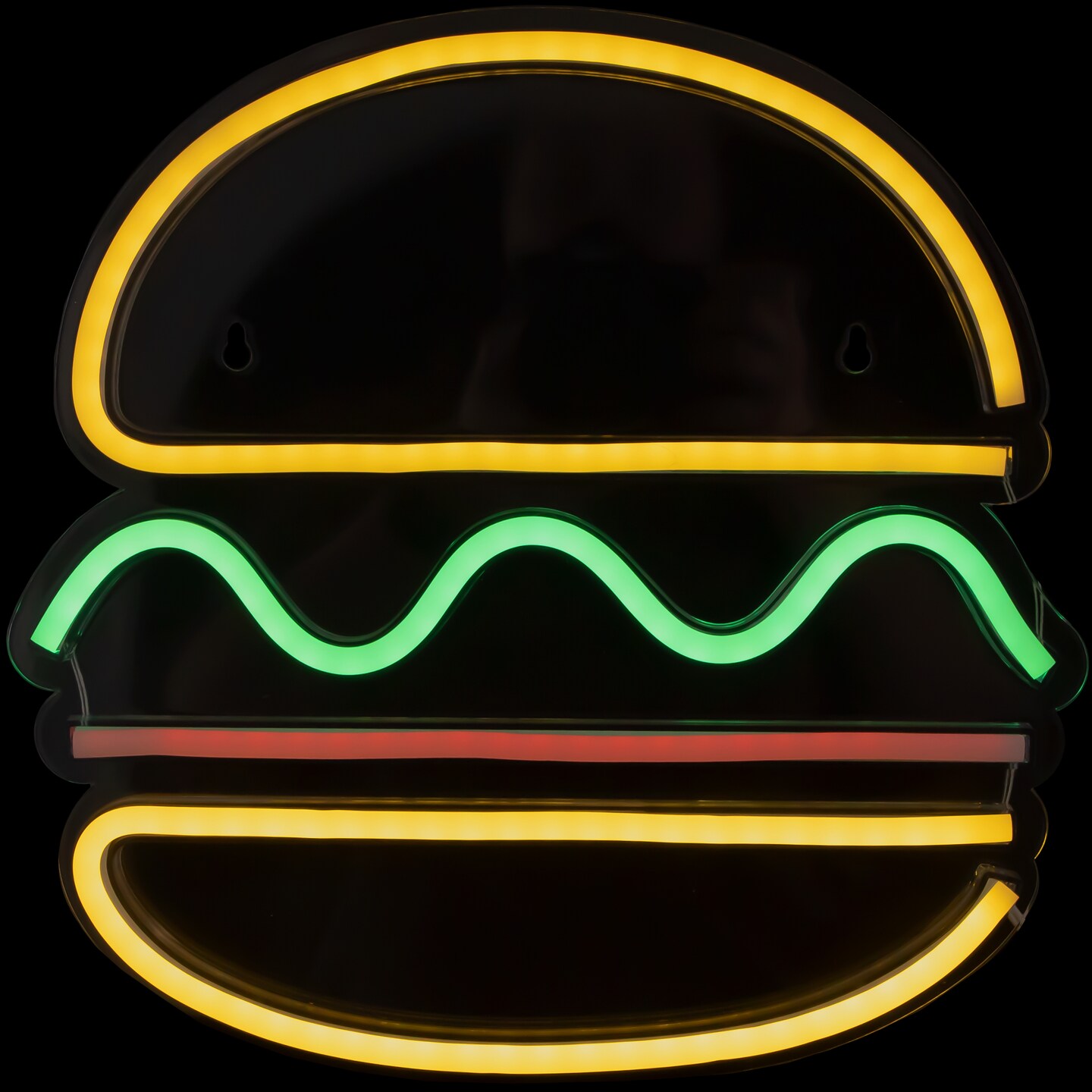 Northlight 11.75&#x22; LED Neon Style Hamburger Wall Sign