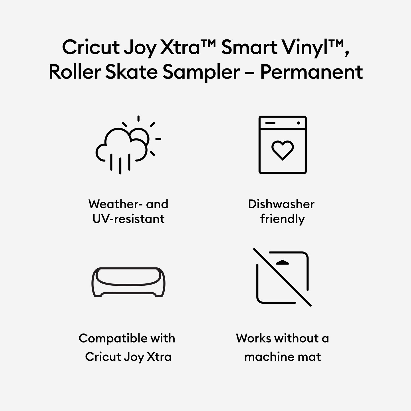Vinile Smart Permanente Roller Skate Cricut Joy Xtra 24x30cm