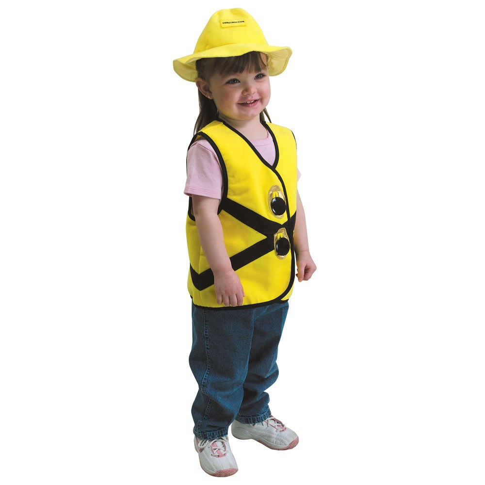 Kaplan Early Learning Company Toddler Construction Worker Vest &#x26; Hat