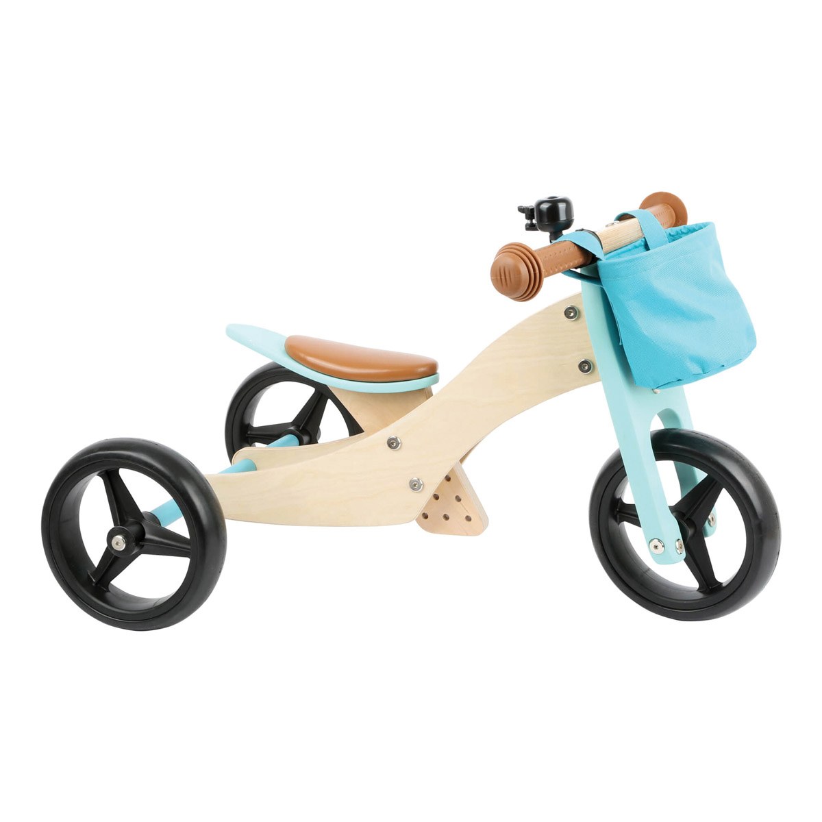 Small Foot Wooden 2-in-1 Tricycle &#x26; Balance Bike - Blue