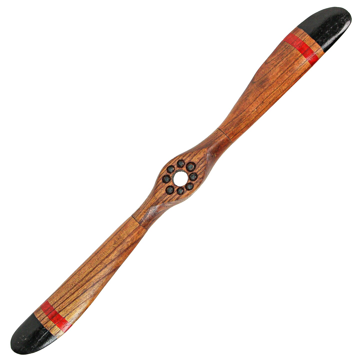 Hand Carved Wooden Propeller Vintage Aviation Home Decor Wall Sculpture