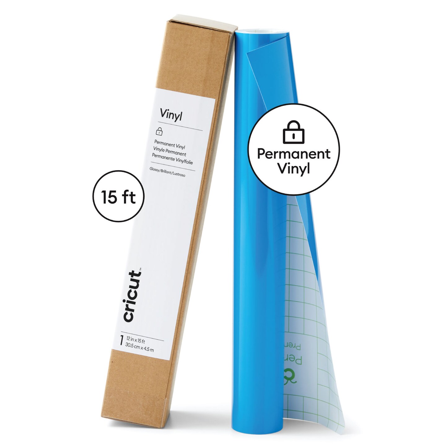 Cricut Vinyl Permanent 15 ft Medium Blue &#x26; Stone Yellow (Summer Popsicle)