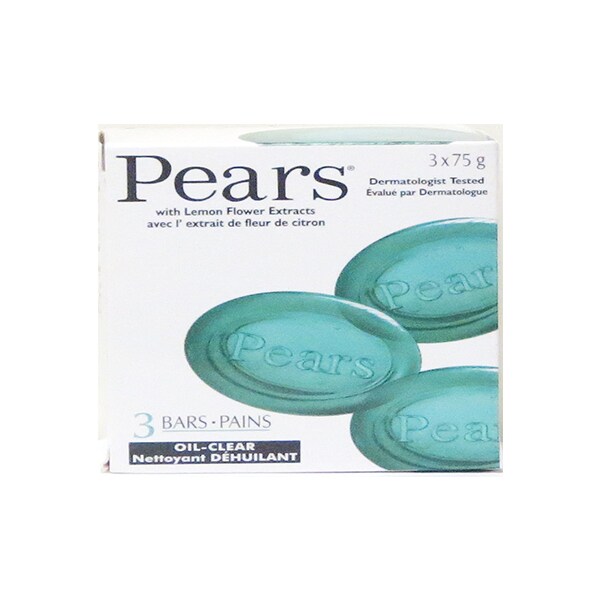 Pears Oil Clear Bar Soap 3 in 1 Pack (3 by 75g approx.)