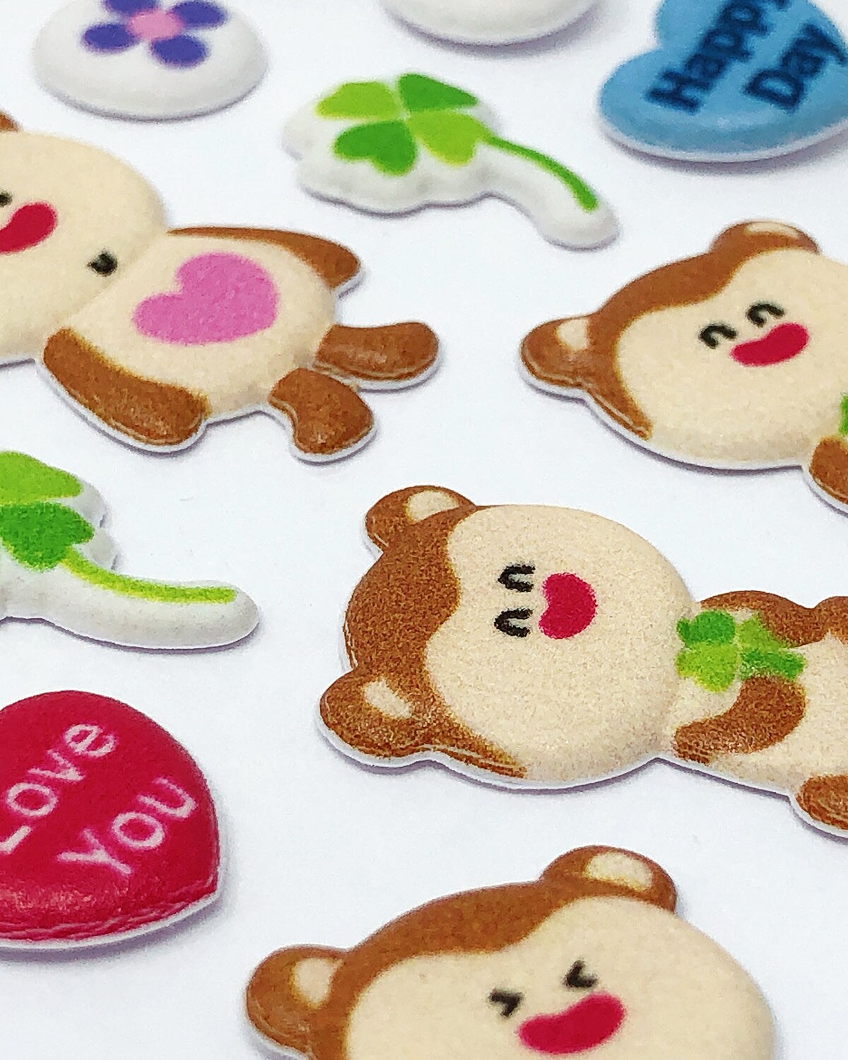 Wrapables 3D Puffy Stickers Bubble Stickers for Crafts & Scrapbooking