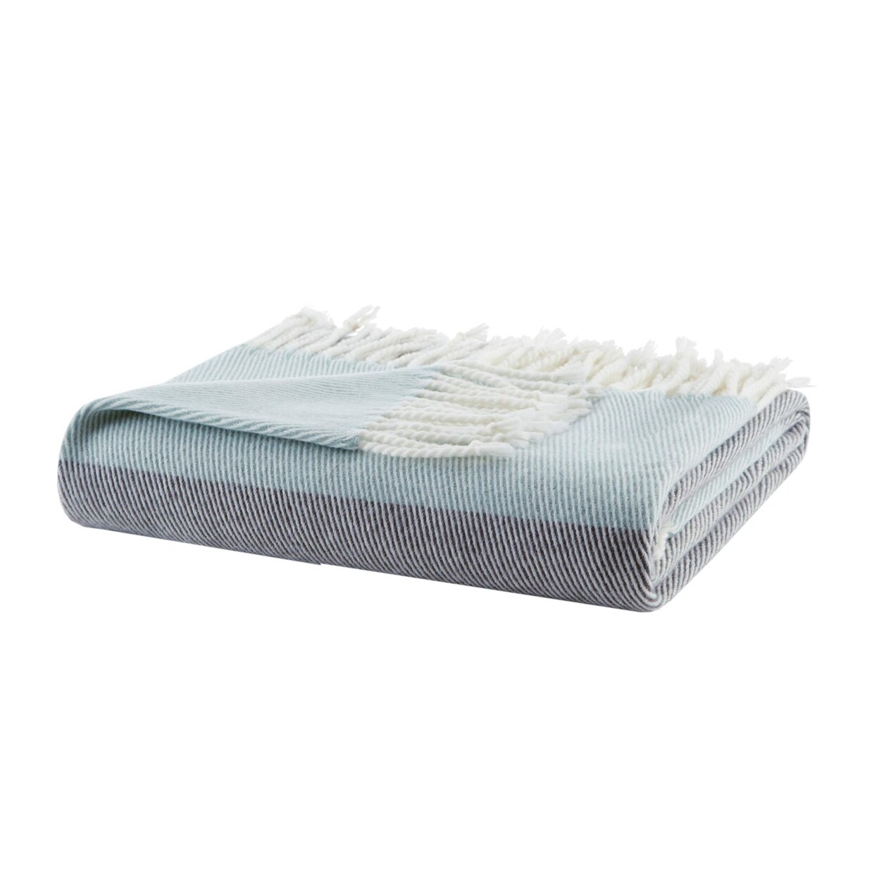 Urban Habitat   Lexi Color Block Throw Blue 50x60&#x22;