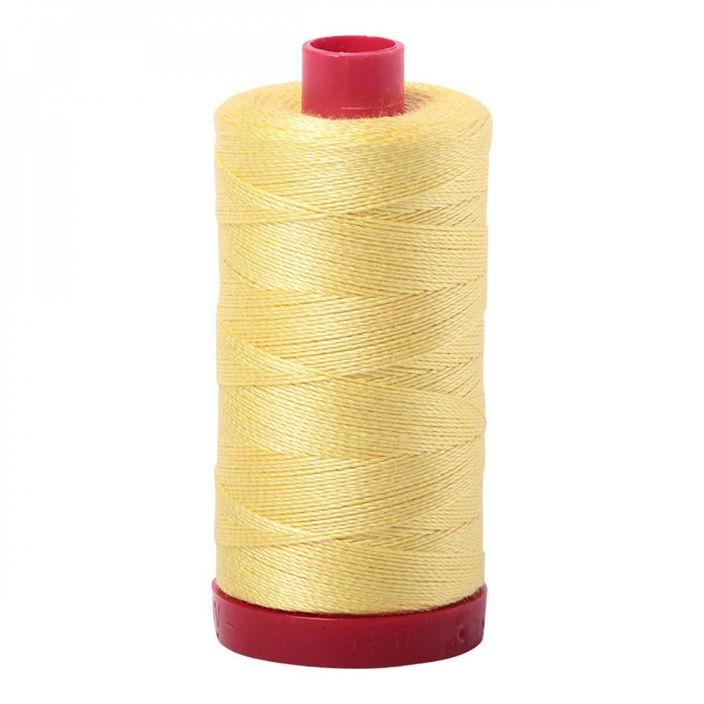 Aurifil 12wt Mako 100% Egyptian Cotton 2ply Thread (365 yards) | For quilting & embroidery