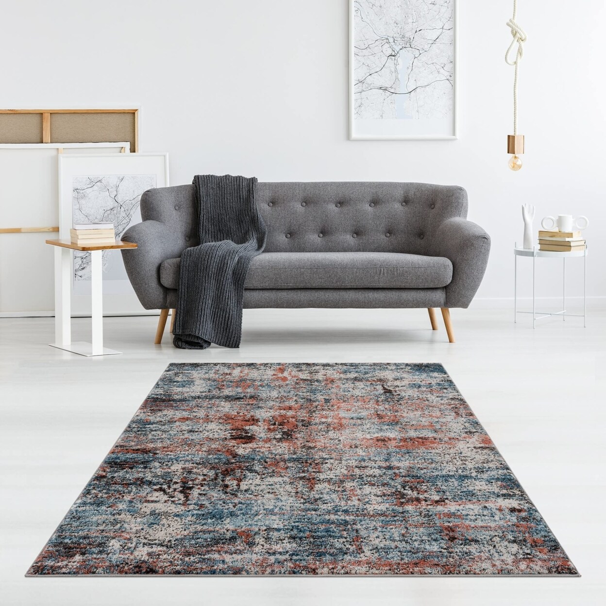 Madison Park   Newport Pegasus Woven Turkish Area Rug, Multi - 8x10