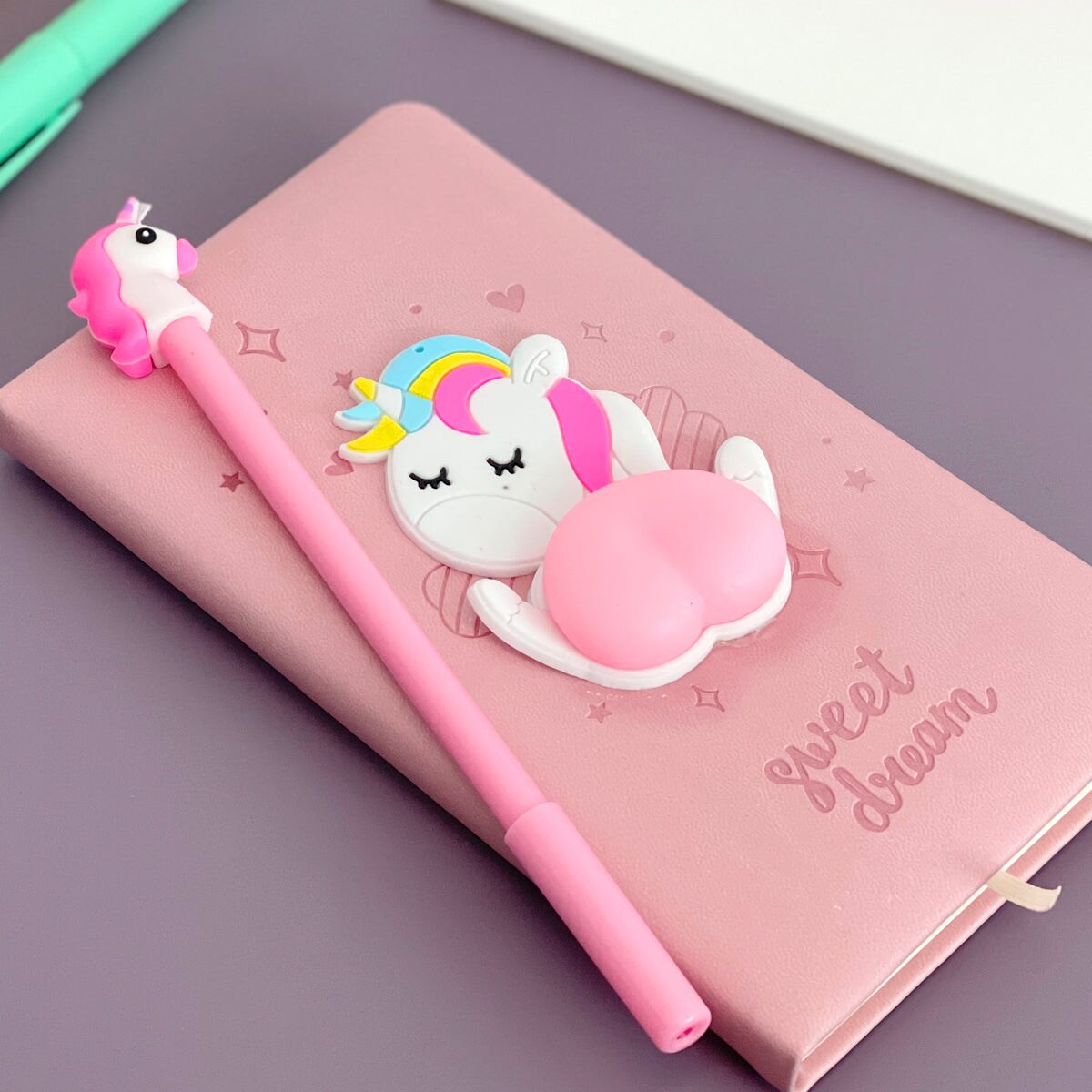 Wrapables Cute Notebook Gel Pen Set, Diary Journal Gift Set