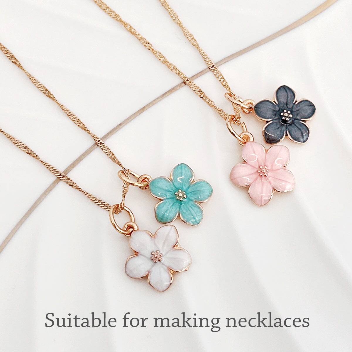 Wrapables Nature Charms for Jewelry Making Enamel Pendants, (Set of 20)