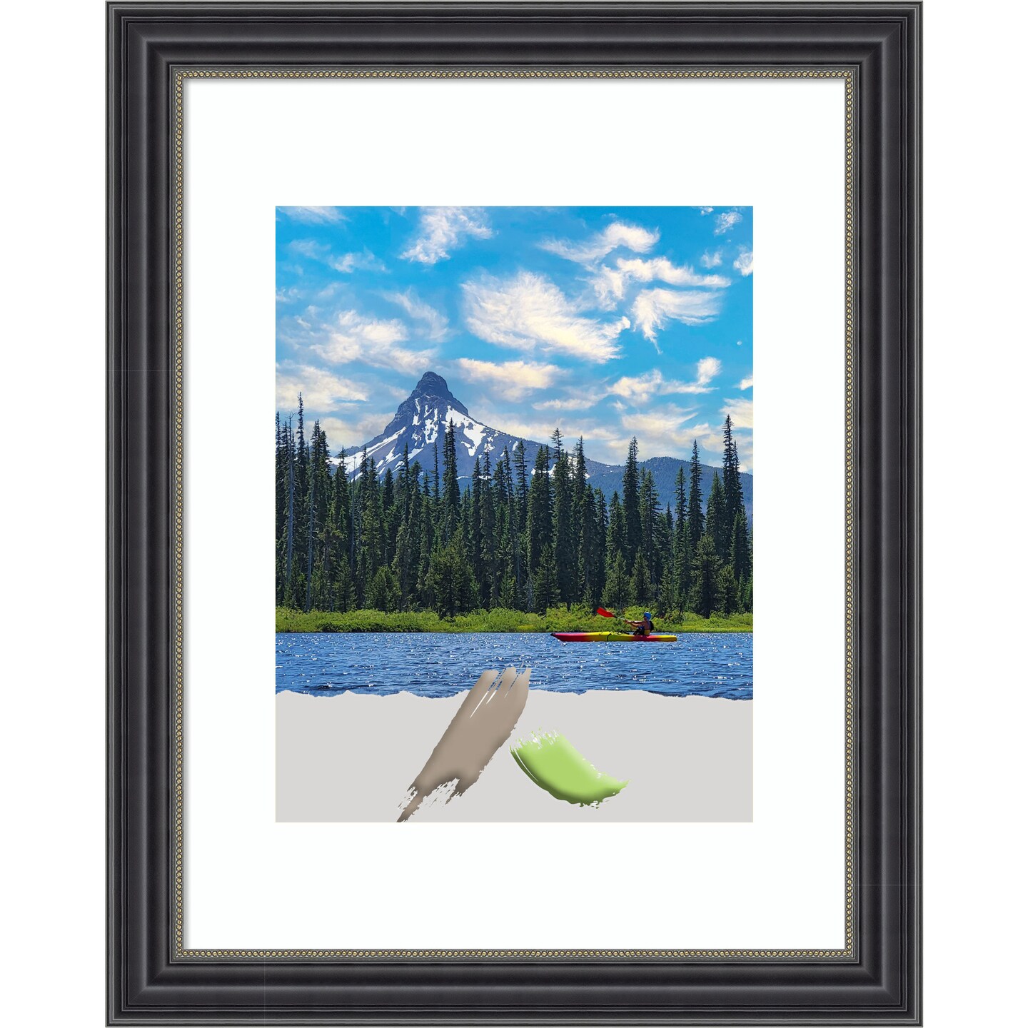 Stylish Black Wood Picture Frame