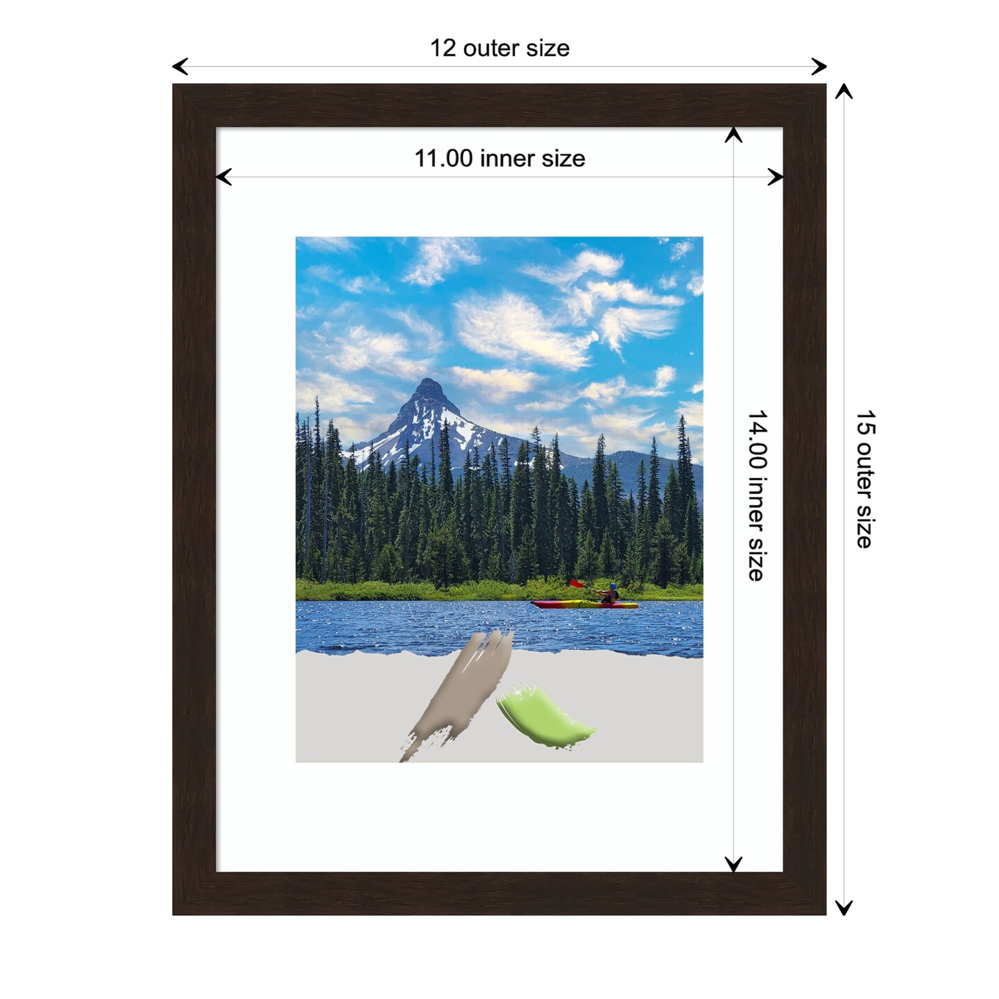 Carlisle Narrow Wood Picture Frame, Photo Frame, Art Frame