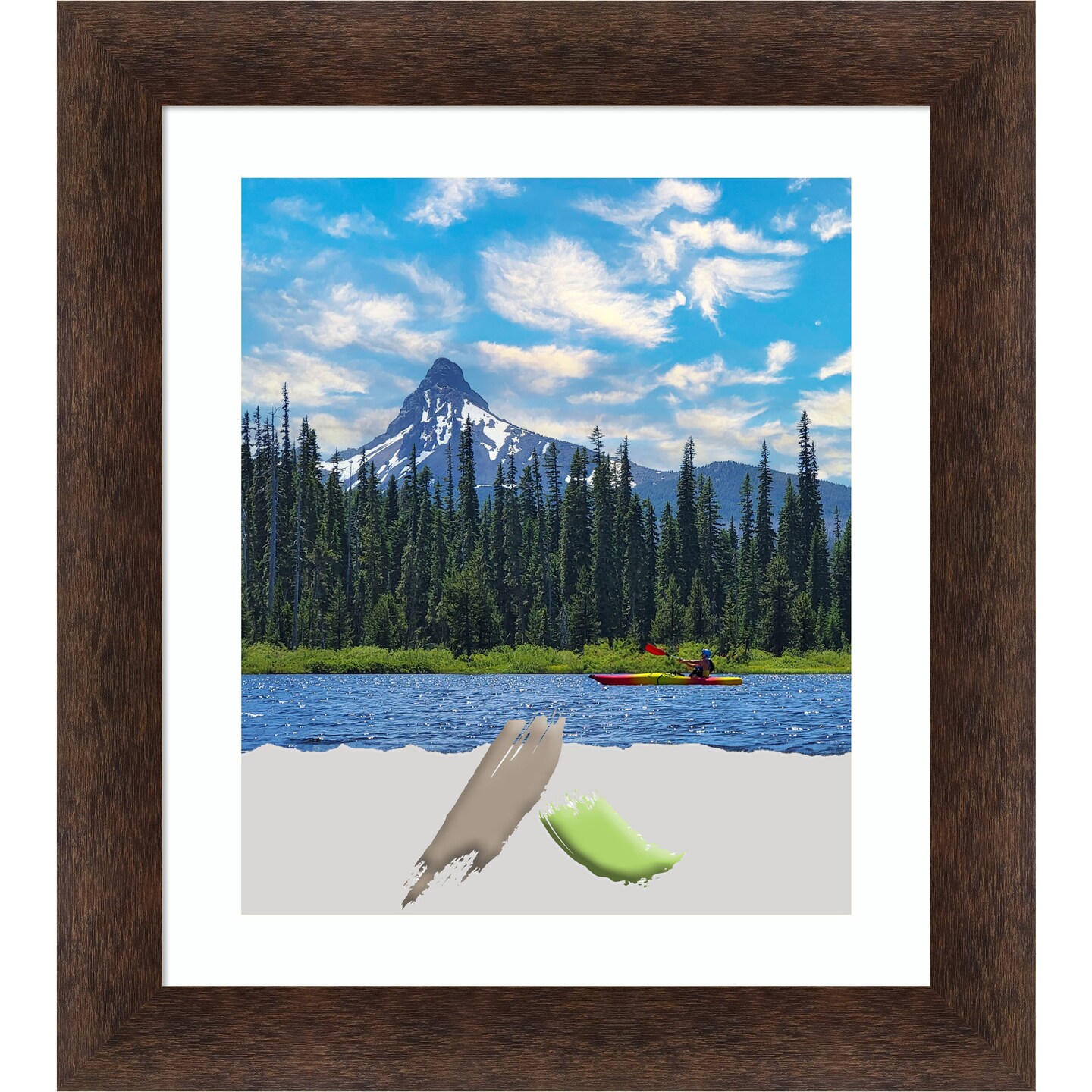 Warm Walnut Wood Picture Frame