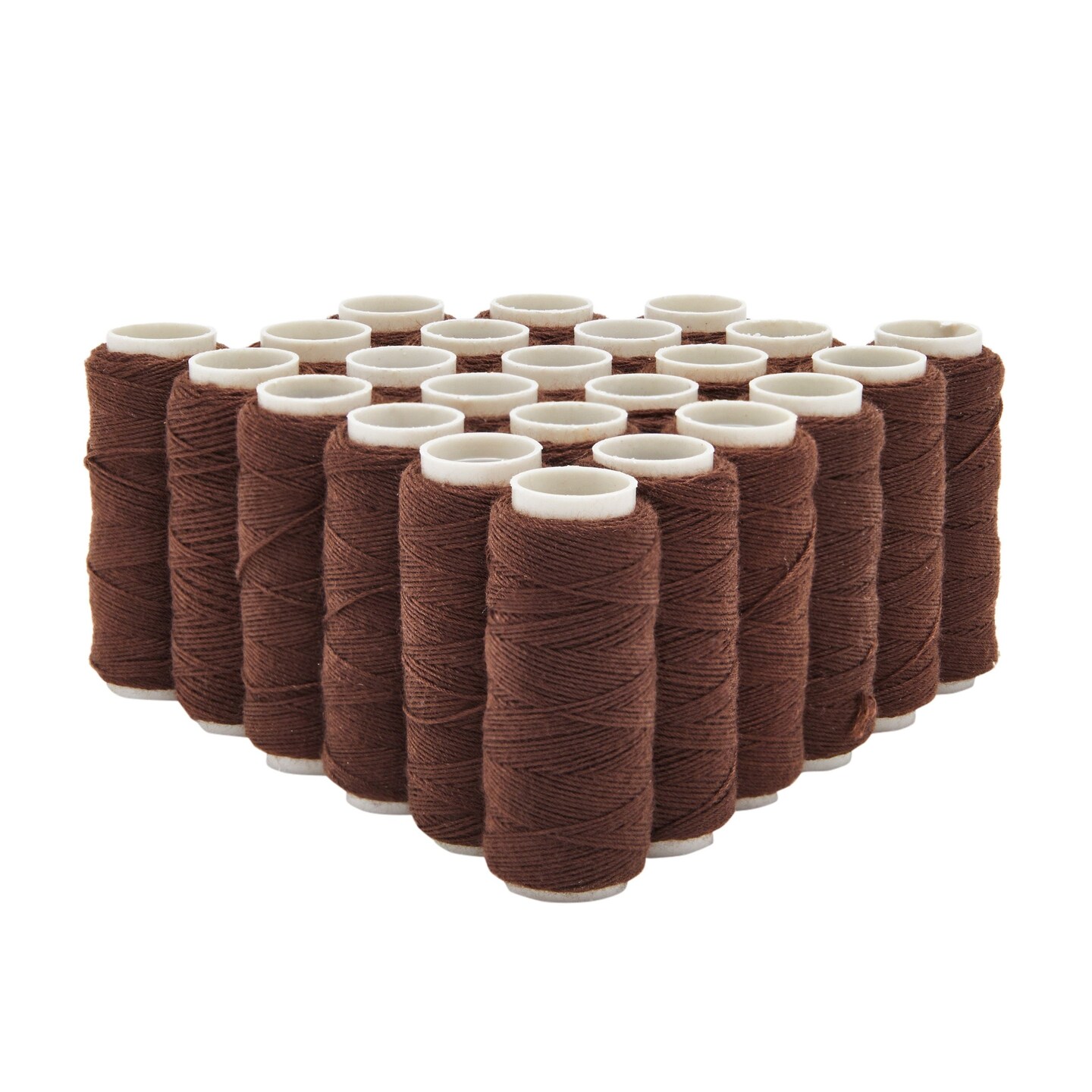 24-Pack 5.5-Gram Rolls of Soft Dark Brown Nylon Thread for Hair