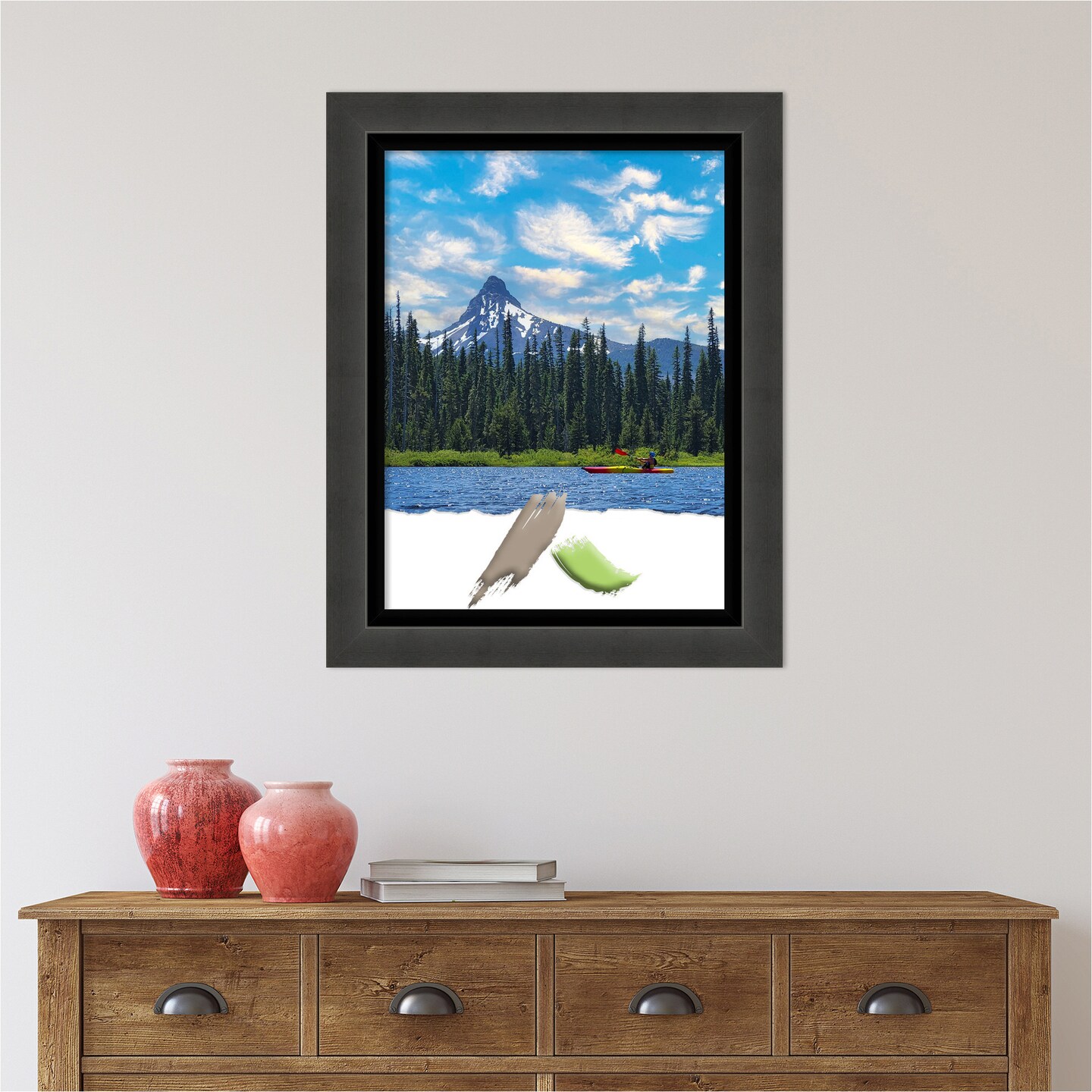 Tuxedo Black Picture Frame, Photo Frame, Art Frame