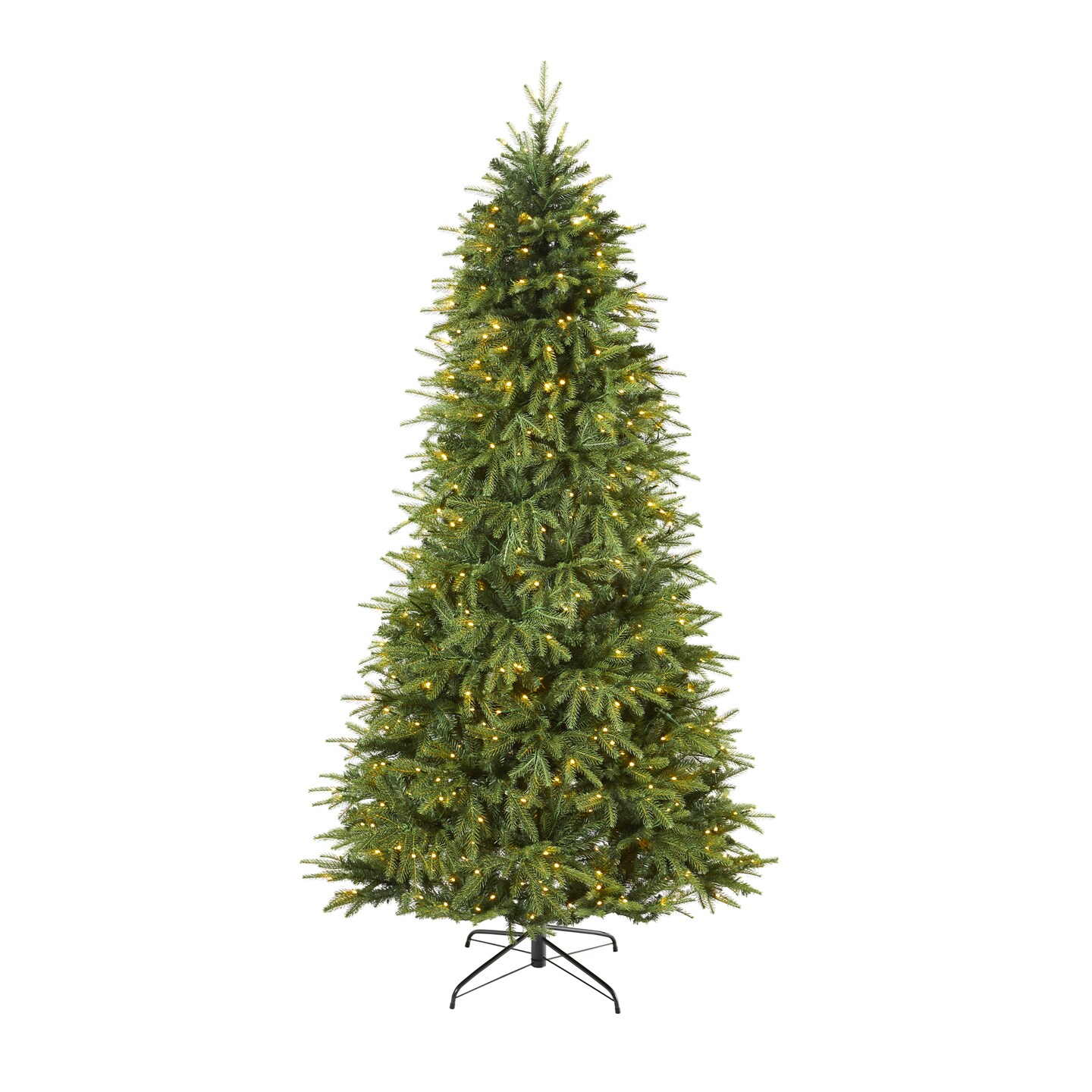 Nearly Natural 8&#x27; Pre-Lit Vancouver Fir Artificial Christmas Tree, Clear LED Lights