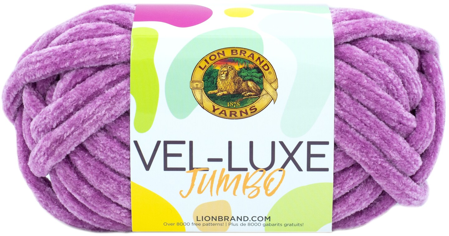 Lion Brand Vel-Luxe Jumbo Yarn-Mulberry