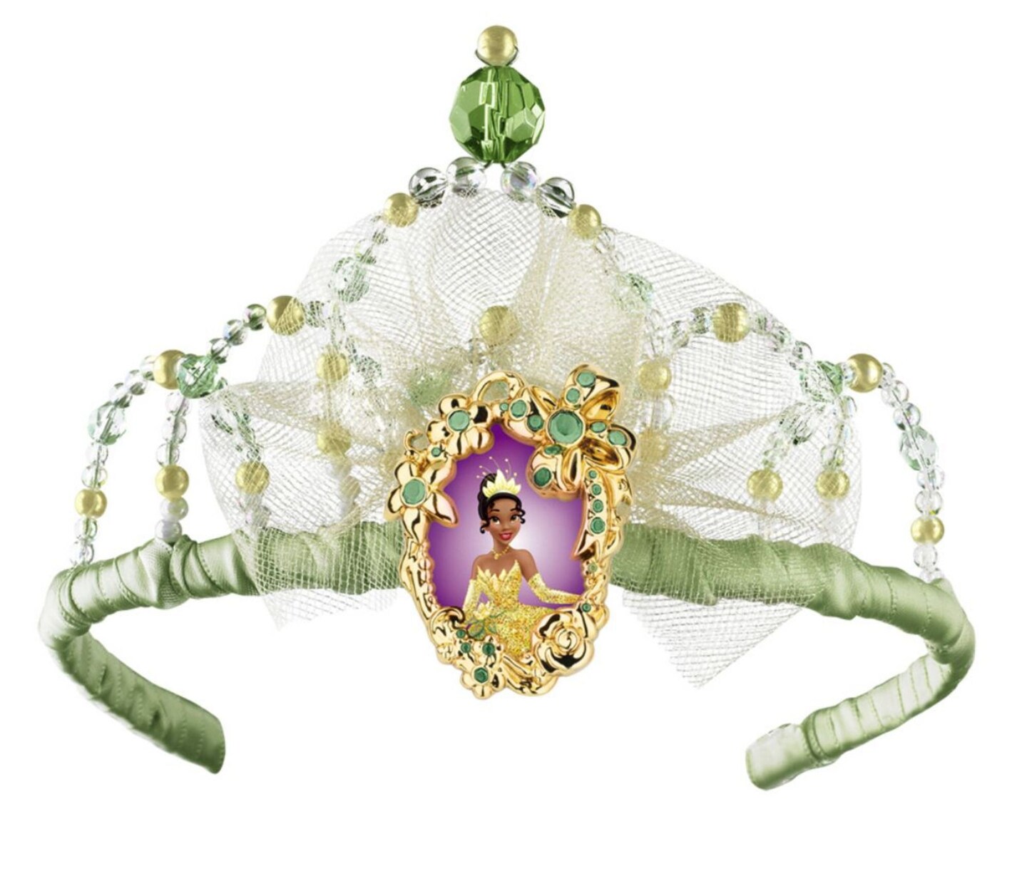 The Costume Center Green Tiana Girl Child Halloween Tiara Crown Costume Accessory - One Size