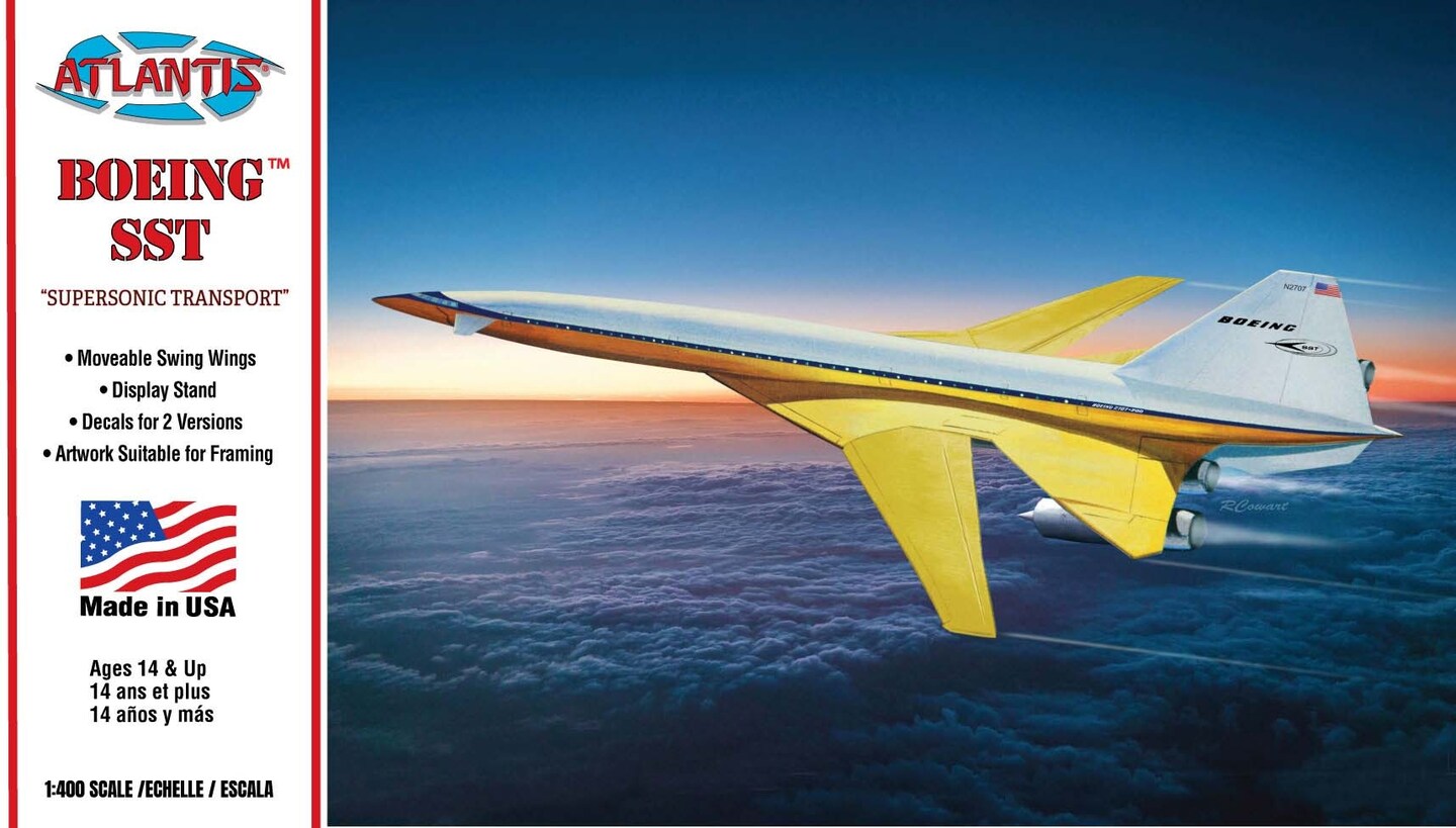 Atlantis Plastic Model Kit-Boeing Sst Supersonic Transport