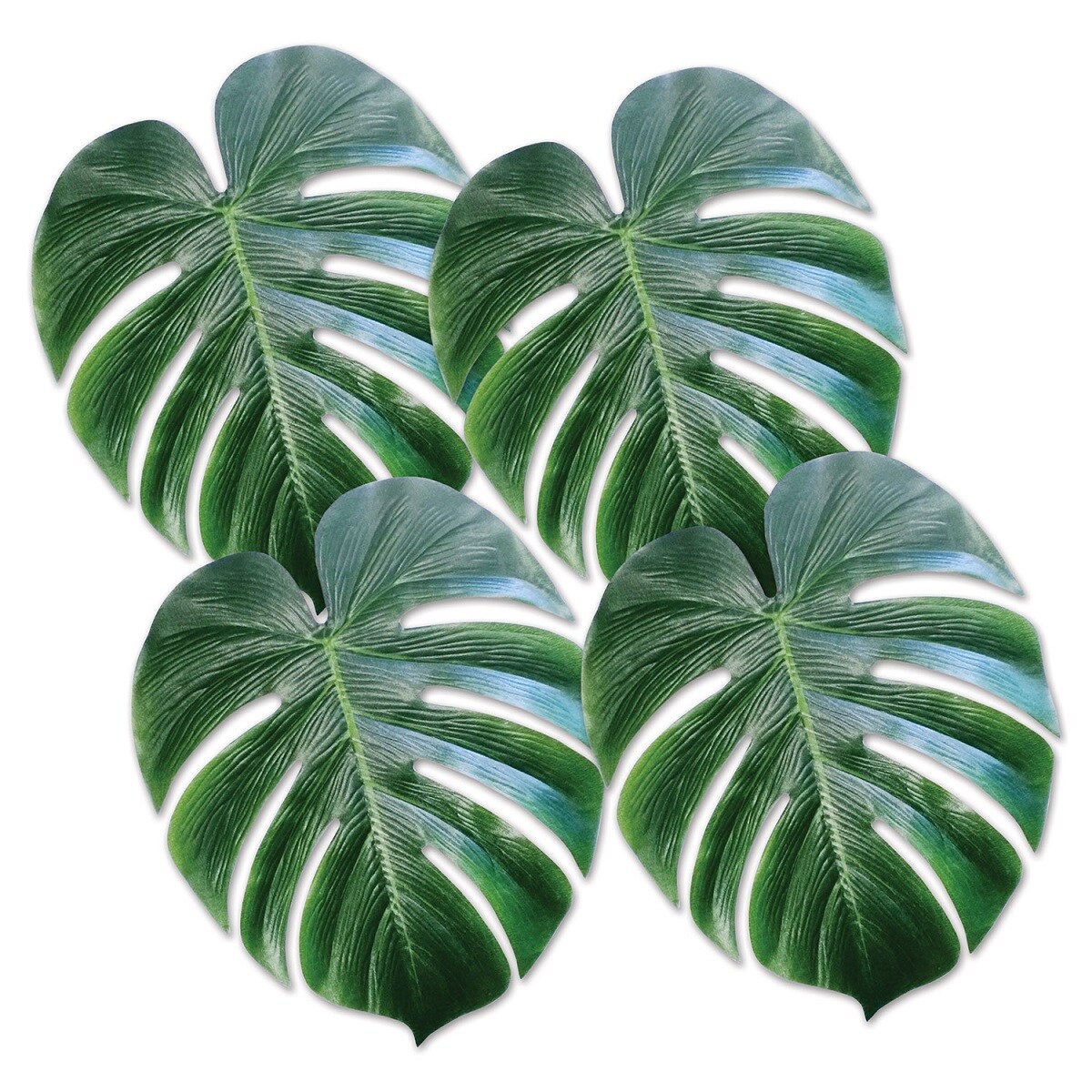 Party Central Club Pack of 48 Green Tropical Hawaiian Palm Leaves Party Decors 13&#x22;