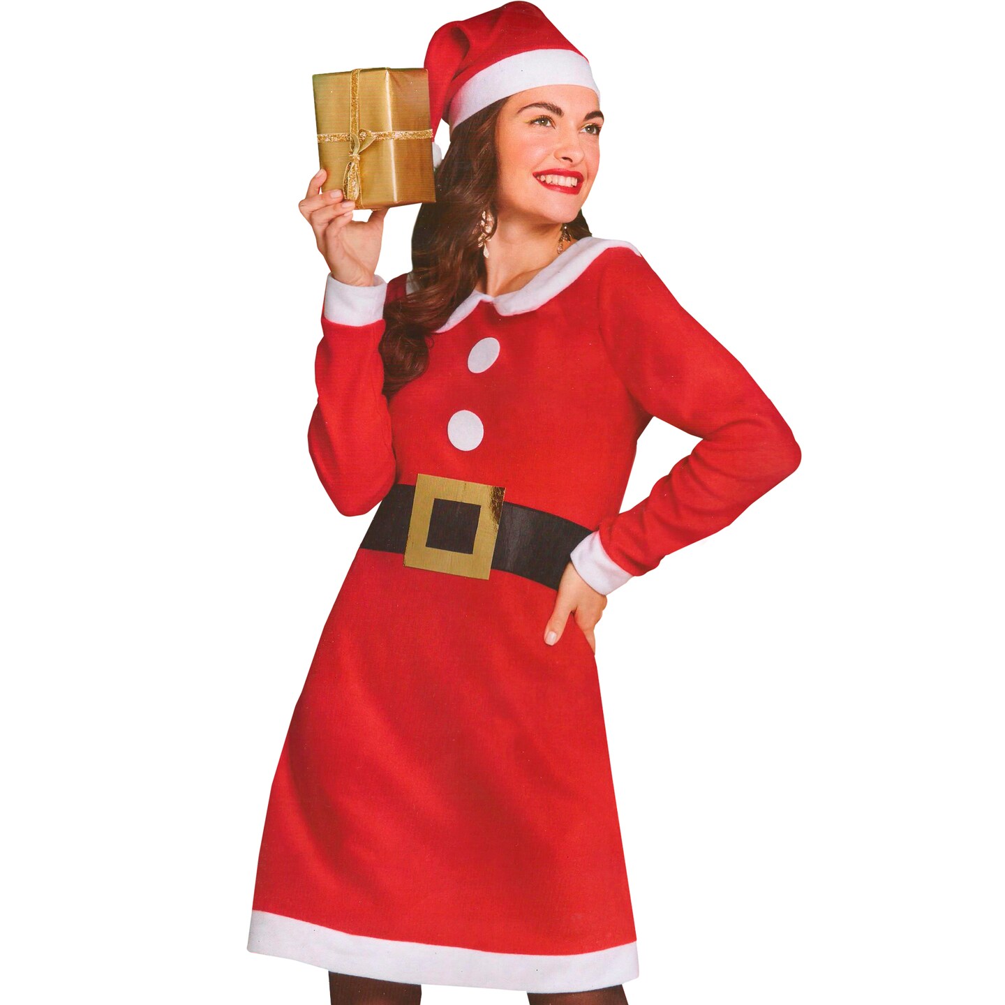 Northlight 41-Inch Red and White Women&#x27;s Mrs. Claus Costume Set - Medium