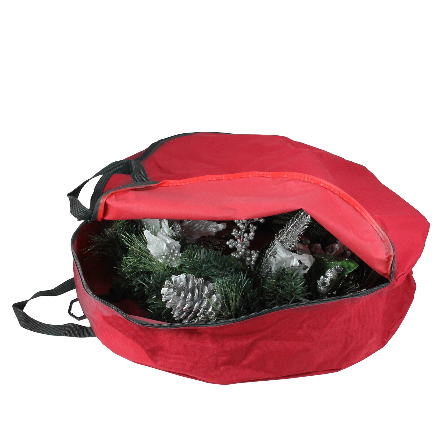 Dyno 36&#x22; Red and Black Zip Up Christmas Wreath Storage Bag