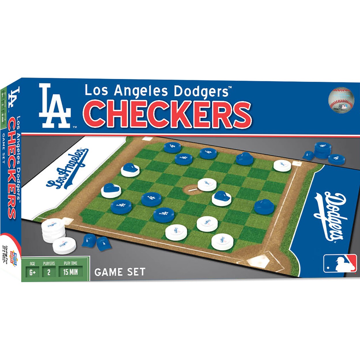 MasterPieces Family Game - MLB Checkers - Officially Licensed Board Game  for Kids & Adults