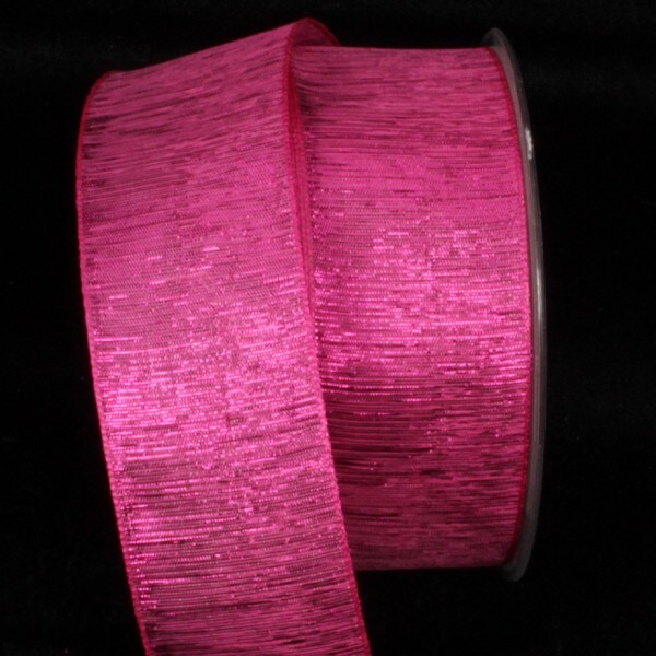 The Ribbon People Metallic Pink Wired Craft Ribbons 1.5&#x22; x 54 Yards