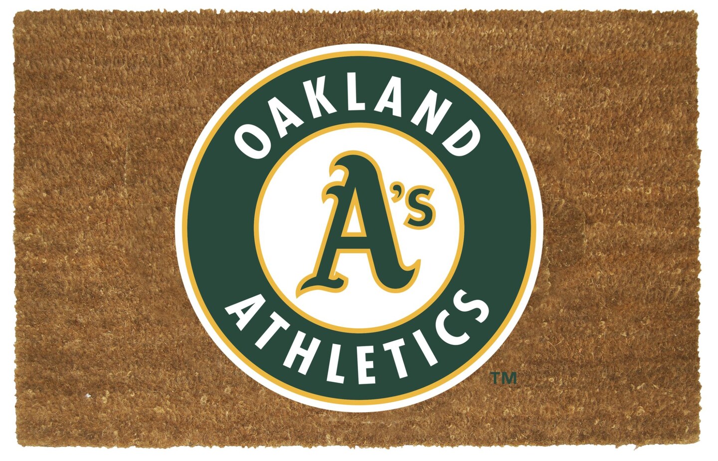 Memory Company MLB Oakland Athletics Rectangular Coir Door Mat 29.5&#x22; x 19.5&#x22;