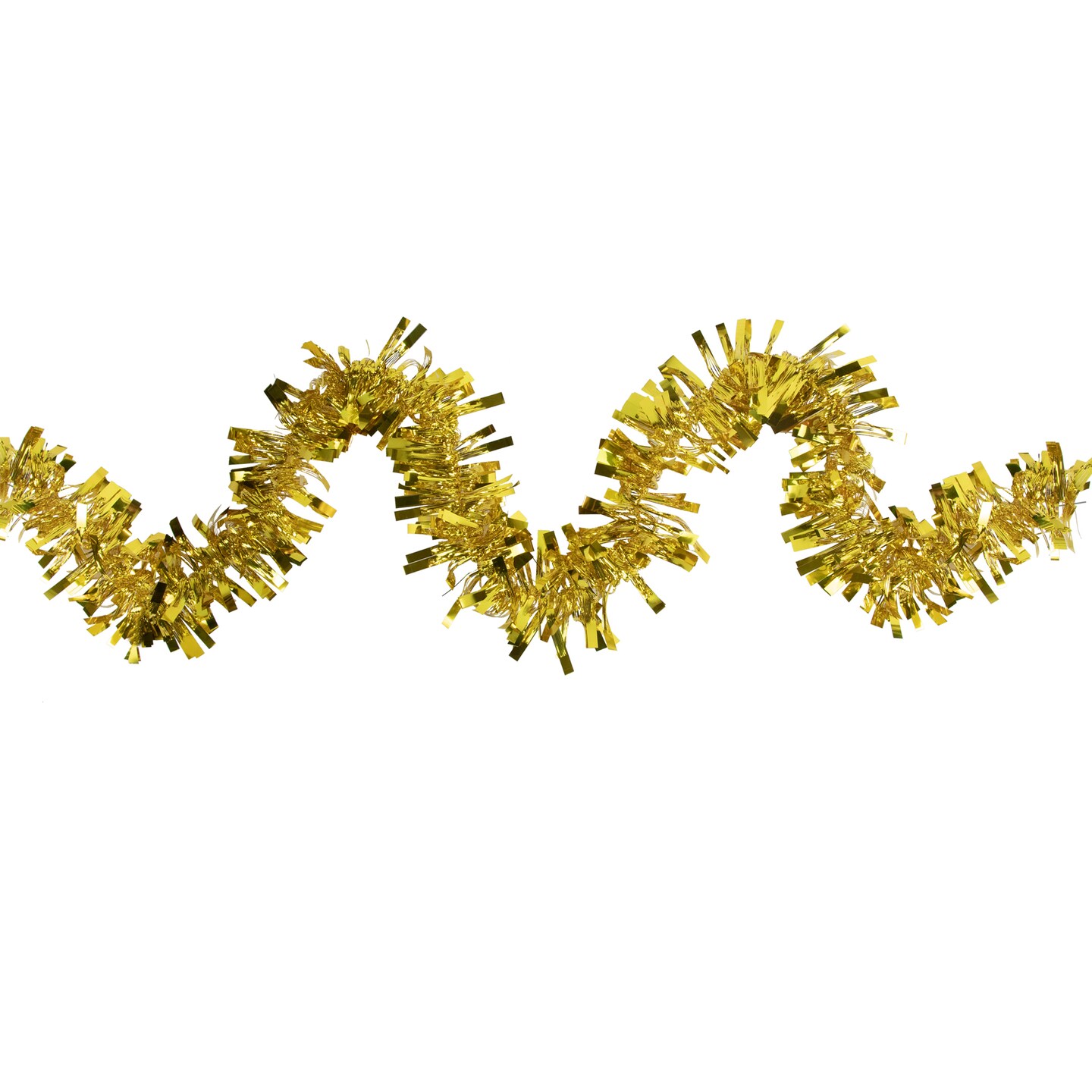 Northlight Boa Wide Cut Tinsel Commercial Christmas Garland - 50' x 3" - Gold - Unlit