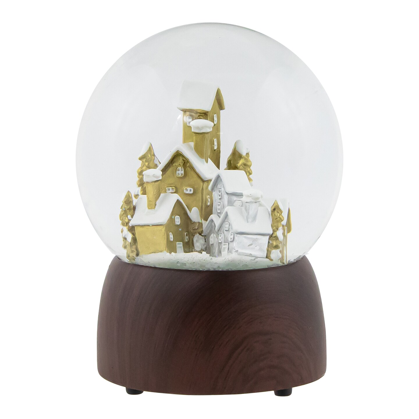Northlight Christmas Village in the Woods Musical Snow Globe - 6.5&#x22;