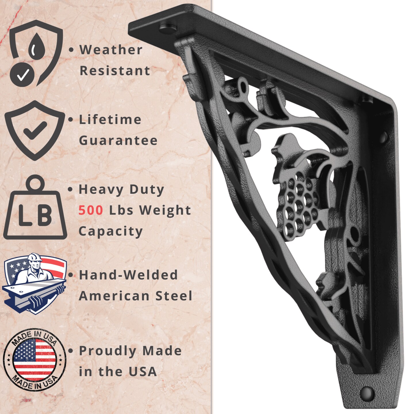 4 X 6 X 8 Steel Angle Iron 3/8 Heavy Duty Bracing Brackets Welding Shelf 2 Pc