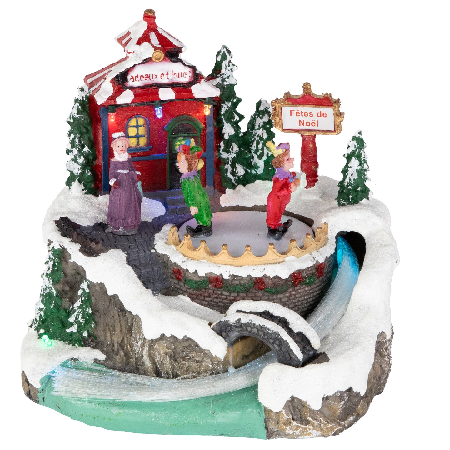 Northlight LED Lighted and Animated Christmas Scene Village Display Decoration - 7.75&#x22;