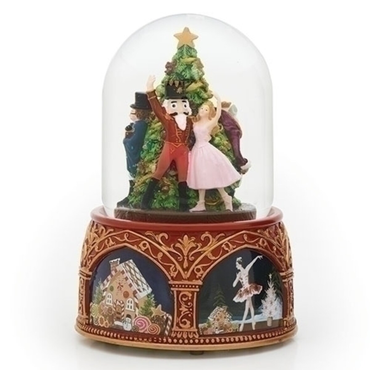 Roman 7.75&#x22; Nutcracker Christmas Musical Snow Globe
