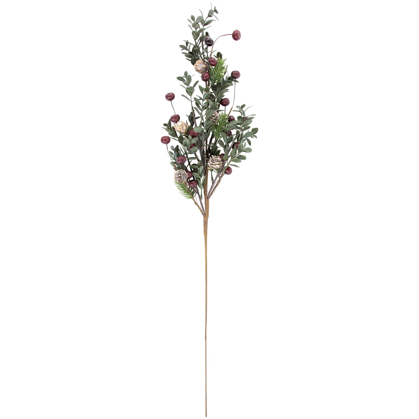 Northlight 30&#x22; Mixed Foliage with Berries and Pinecones Artificial Christmas Spray