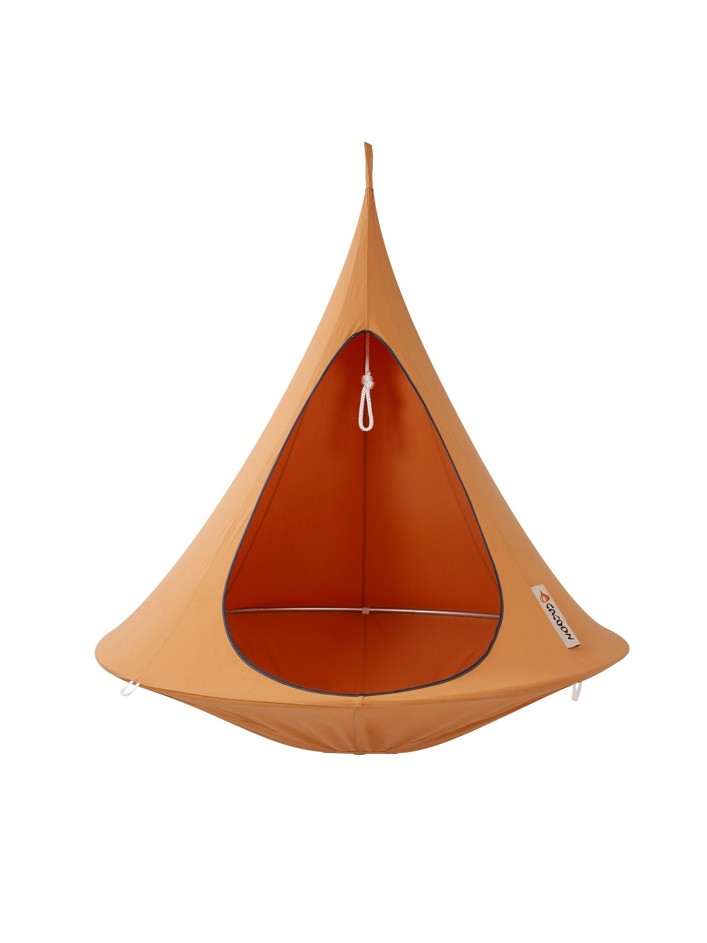 The Hamptons Collection 60&#x201D; Orange Heavy Duty Hanging Cacoon Chair with Hanging Hardware