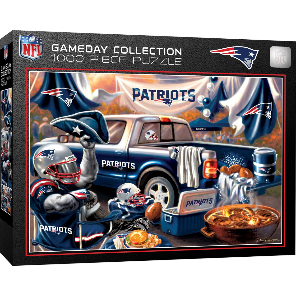 Masterpieces   1000 Piece Jigsaw Puzzle - NFL New England Patriots Gameday