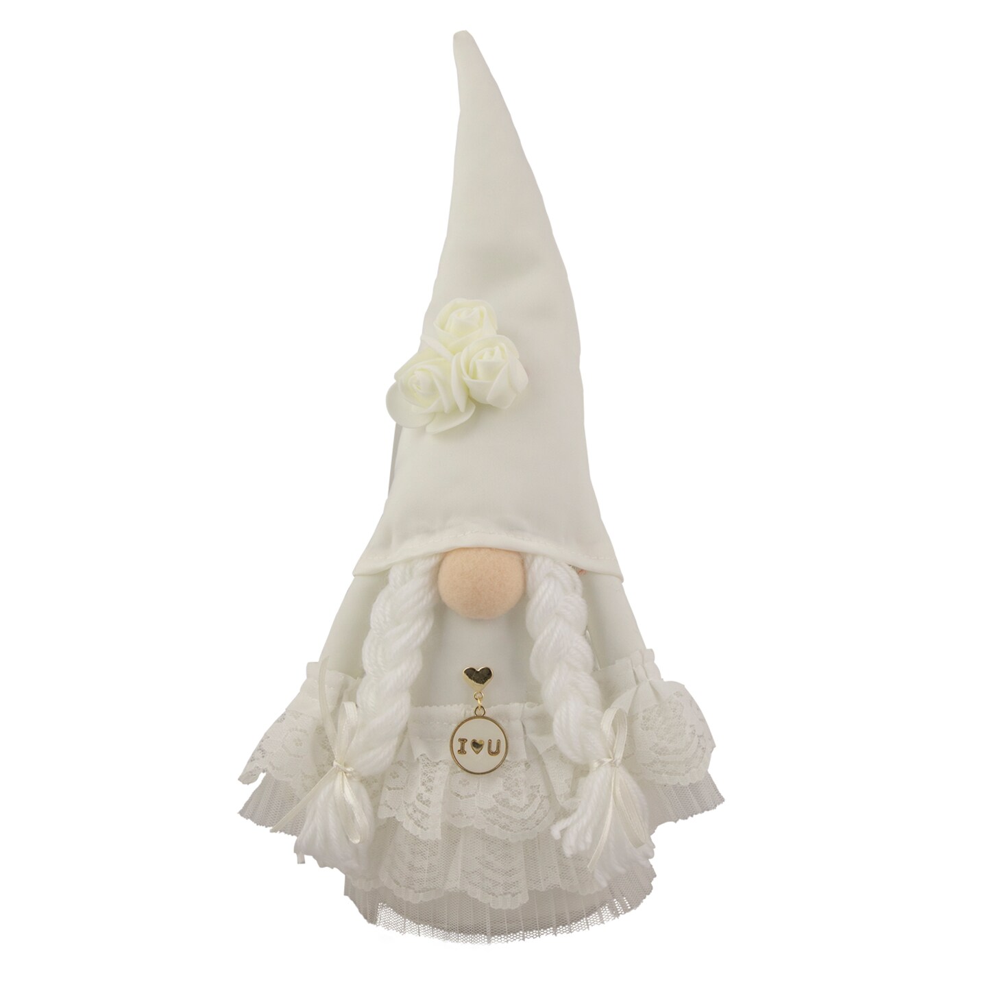 Northlight 12.75&#x22; White Wedding Day Bride Gnome
