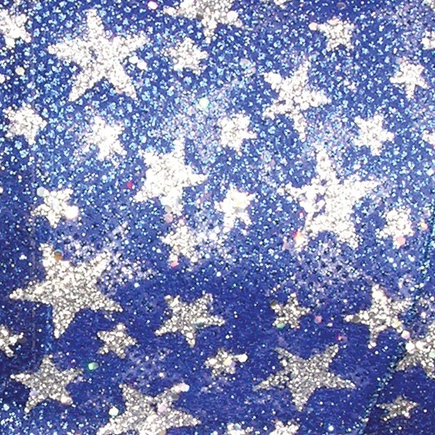 The Ribbon People Metallic Blue and Silver Stars Wired Craft Ribbon 2.5&#x22; x 20 Yards
