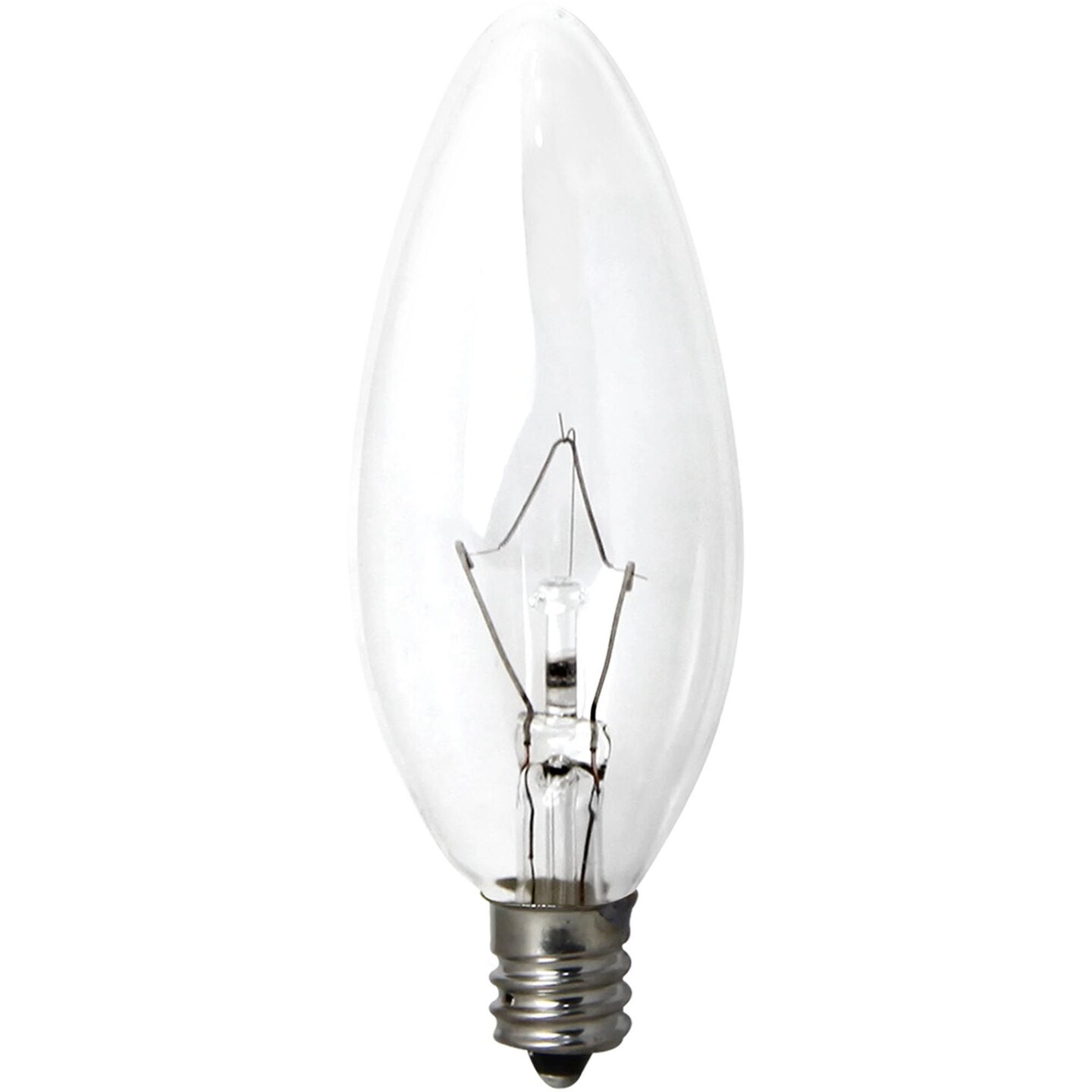 Signature Home Collection Set of 3 Clear Incandescent Light Bulbs with E12 Socket Base 3.75&#x22;