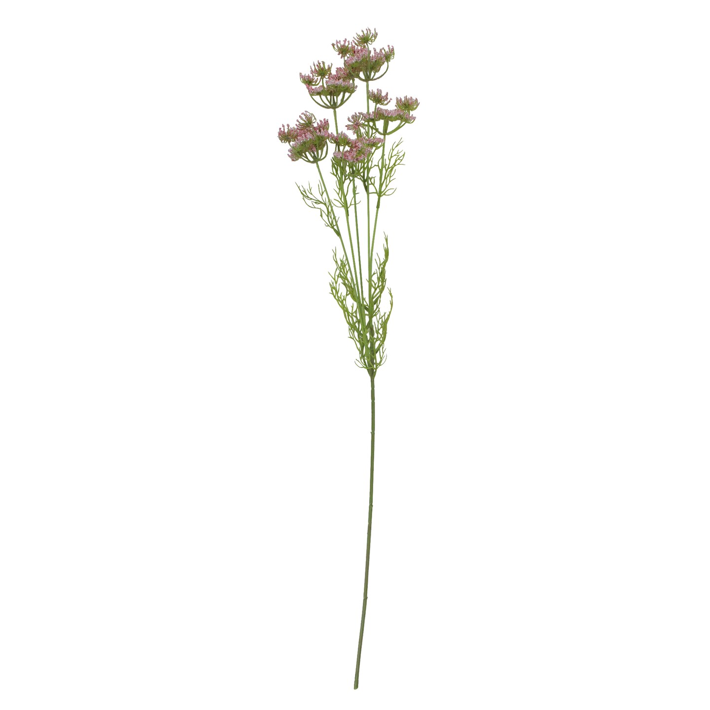 Select Artificials 33" Pink and White Artificial Wild Queen Lace Floral Spray