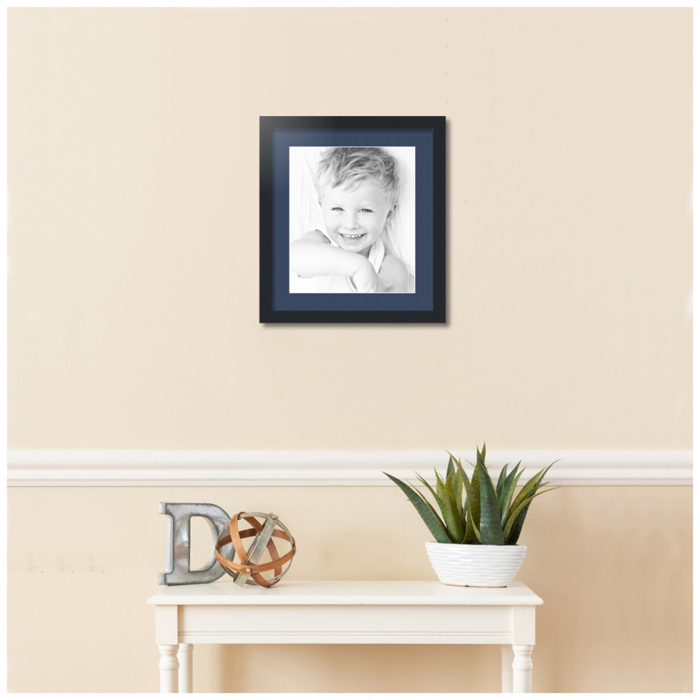 ArtToFrames 16x18&#x22; Matted Picture Frame with 12x14&#x22; Single Mat Photo Opening Framed in 1.25&#x22; Black and 2&#x22; Mat (FWM-3926-16x18)