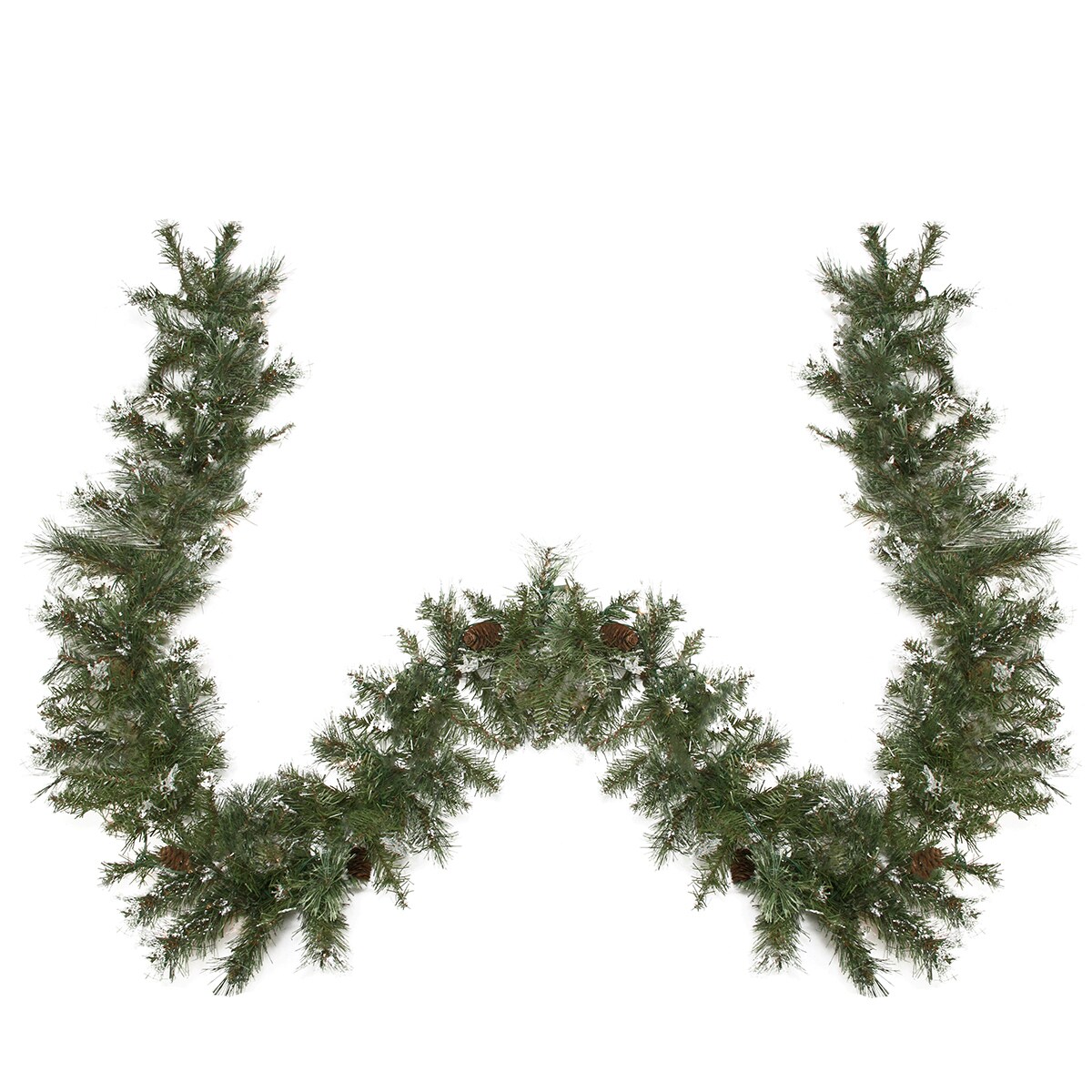 Northlight Snow Mountain Pine Artificial Christmas Garland - 9' x 10" - Unlit