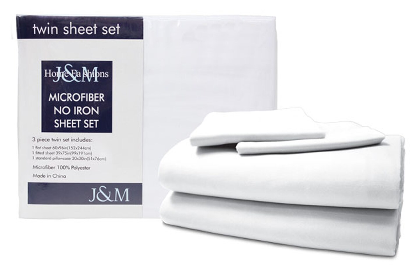 Contemporary Home Living Set of 4 White Microfiber Sheet 105&#x22;