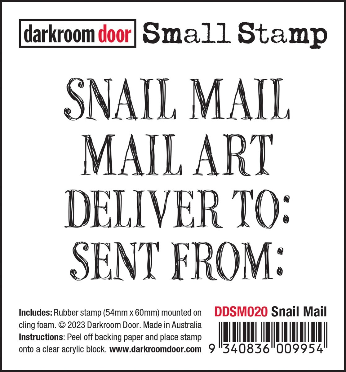 Darkroom Door Small Cling Stamp 2.3&#x22;X2.2&#x22;-Snail Mail