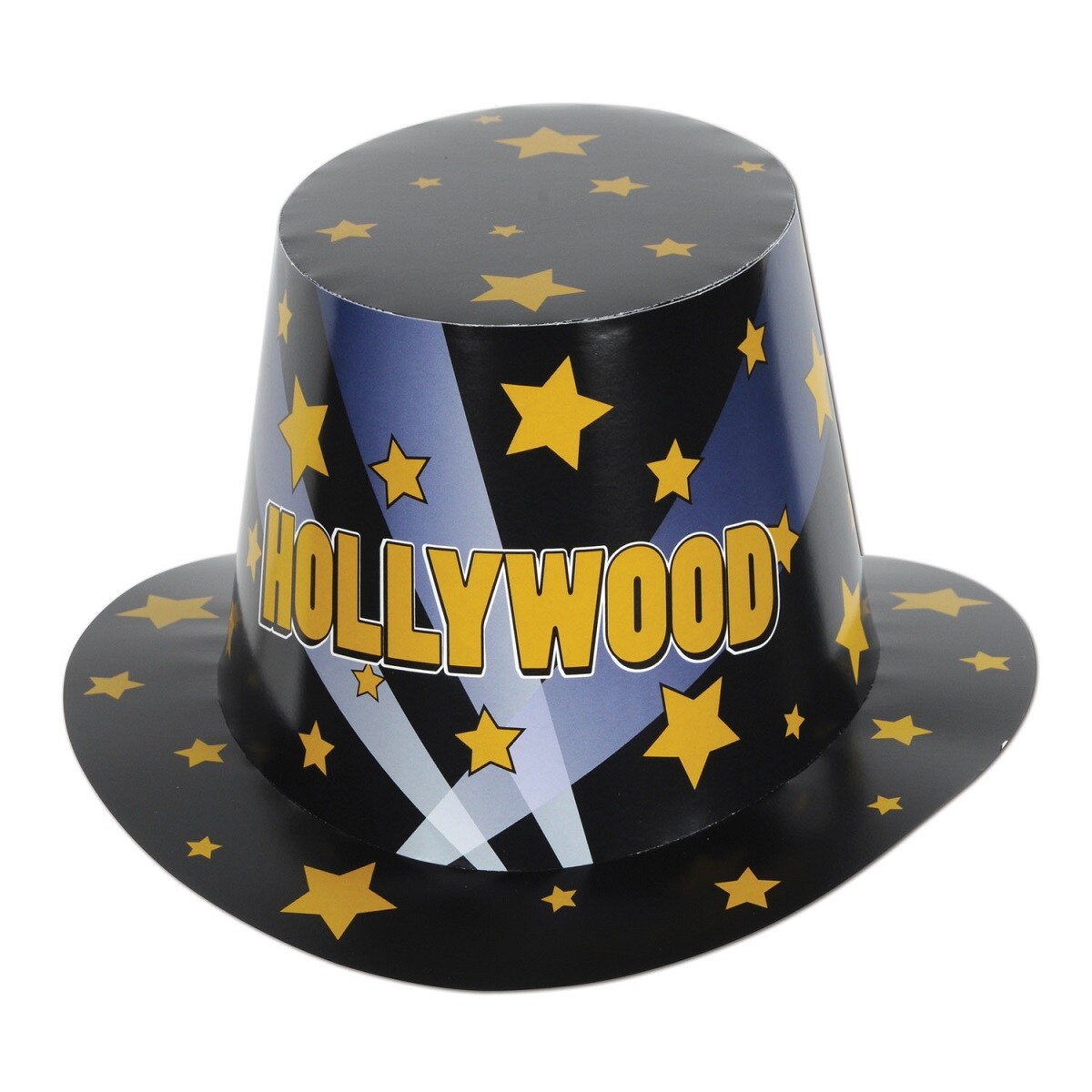 Beistle Club Pack of 25 Black Starry Night Hollywood Party Hi-Hats