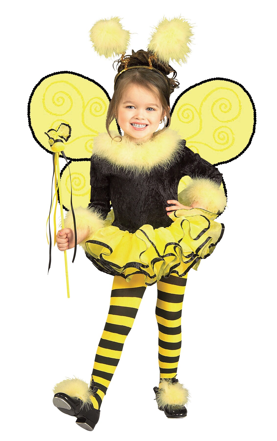 The Costume Center Black and Yellow Summer Bumblebee Girl Costume - Small Size