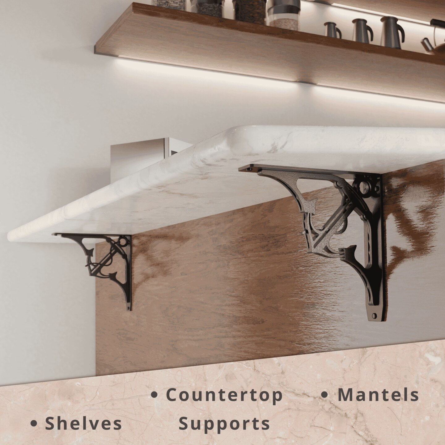 Starby Decorative Heavy Duty Steel Brackets